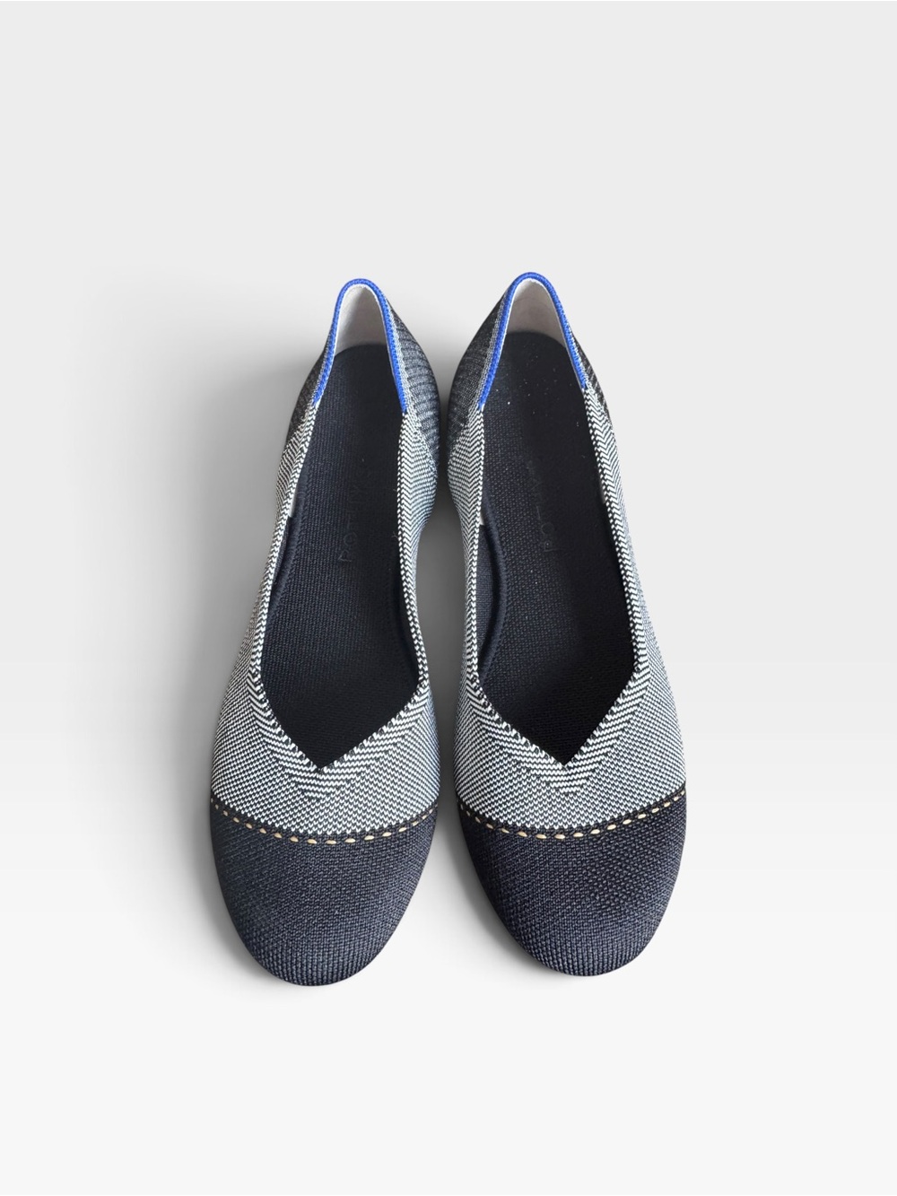 Rothy’s the flat Grey Mist Captoe size 10